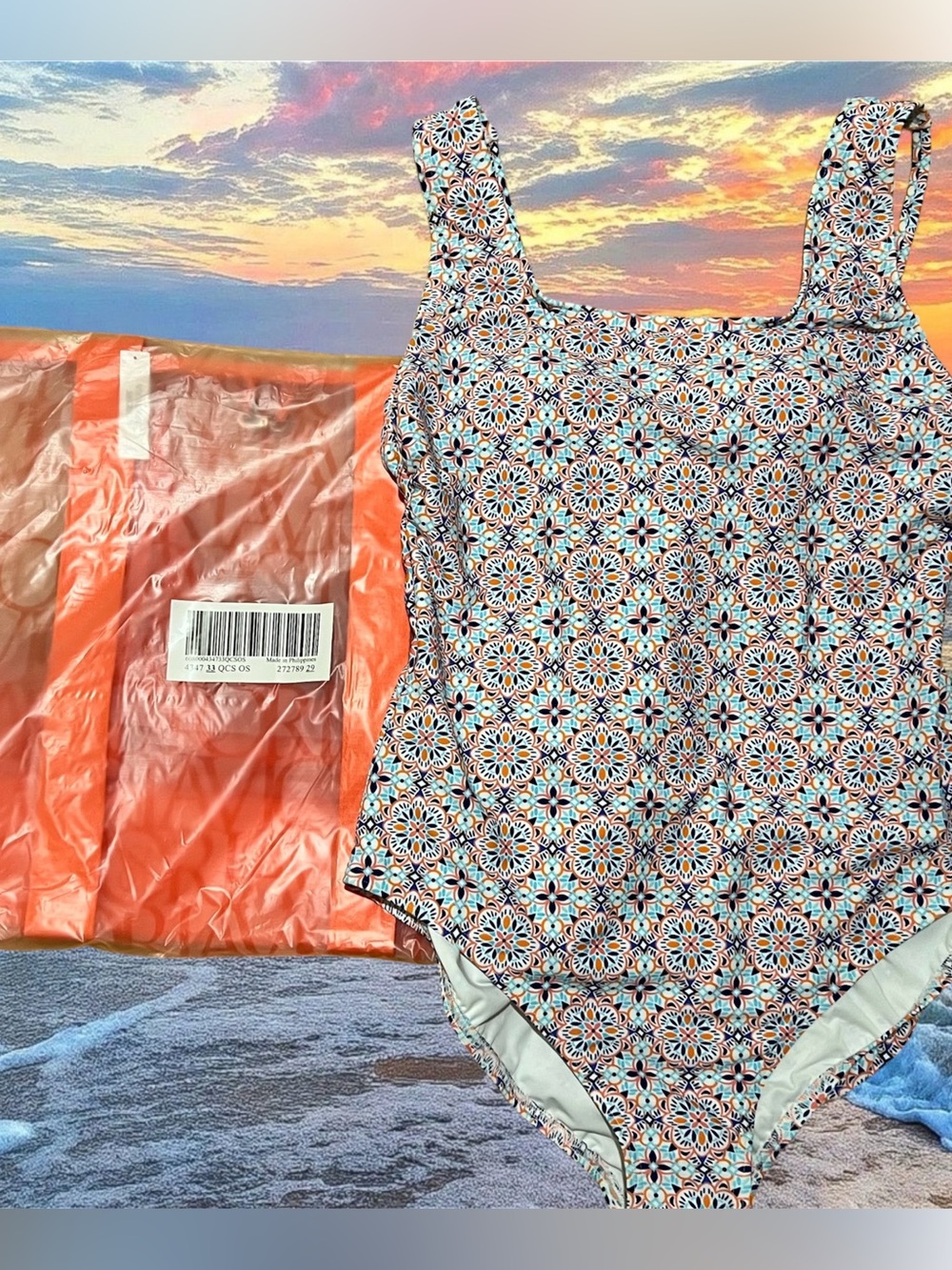 Lands End swimsuit & VS tote